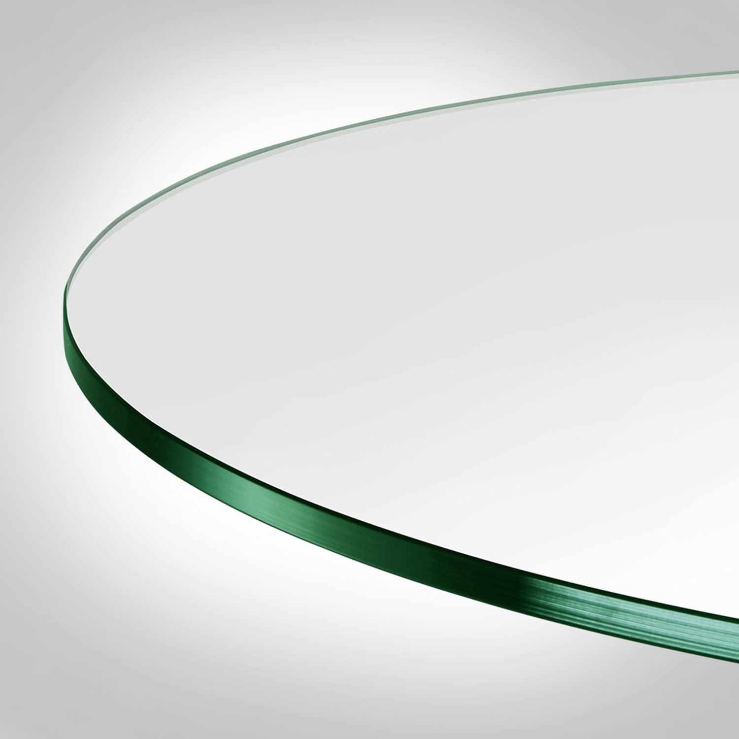 Dulles 36'' Round Flat Polish 1/4 Inch Thick Tempered Glass Table Top (Open Box) - VMInnovations