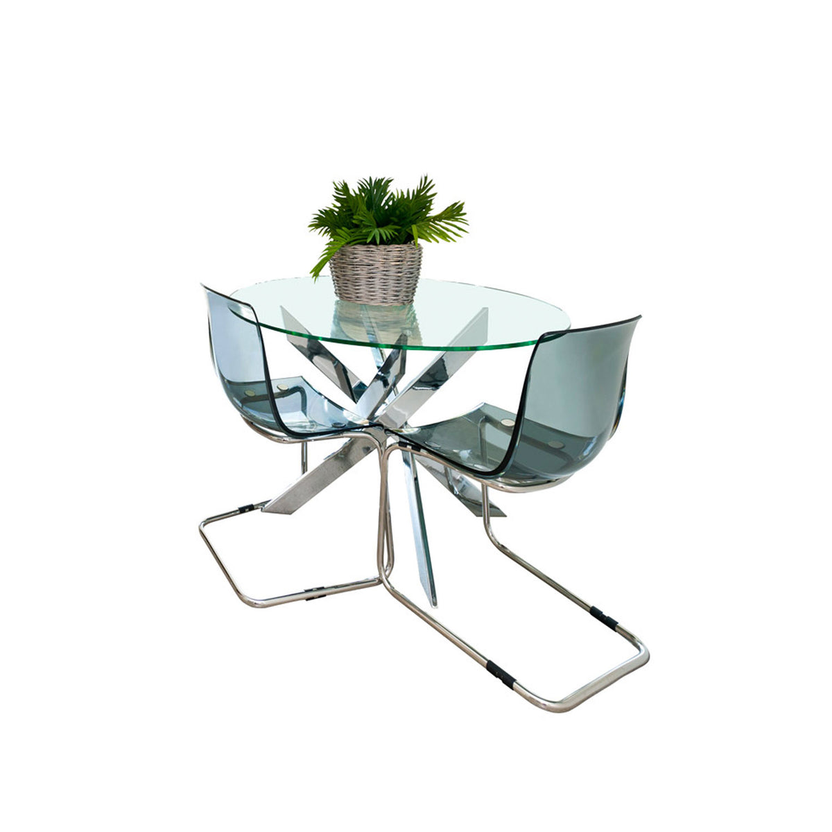 Dulles Glass 27 Inch Round 1/4 Inch Thick Tempered Glass Table Top (Open Box)