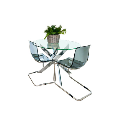 Dulles Glass 30" Round Flat Polish 1/4" Thick Tempered Glass Table Top (Used)