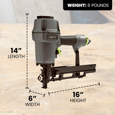 Master Mechanic Pneumatic 16 Gauge 7/16" Medium Crown Upholstery Stapler (Used)