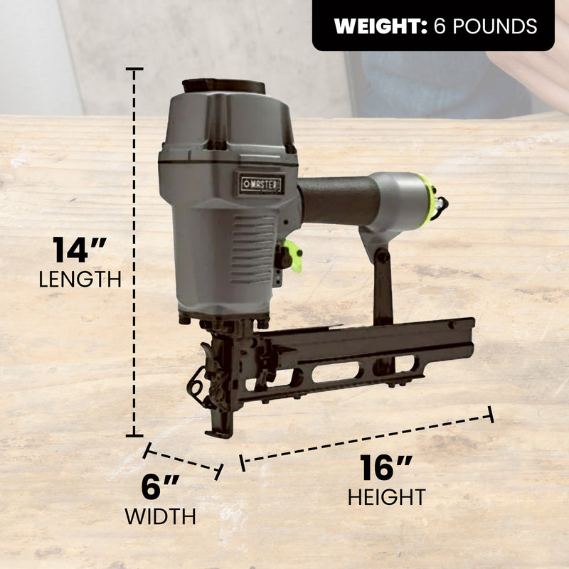 Master Mechanic Pneumatic 16 Gauge 7/16" Medium Crown Upholstery Stapler (Used)