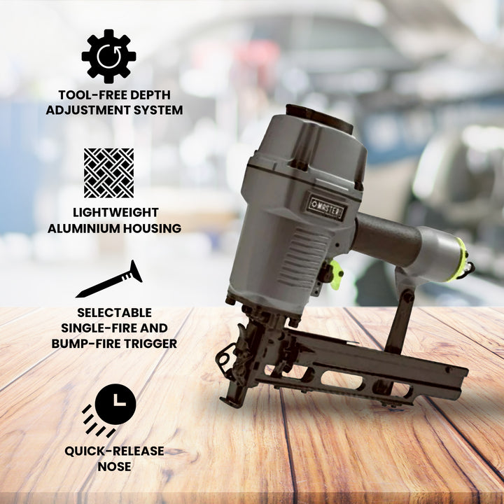 Master Mechanic Pneumatic 16 Gauge 7/16" Medium Crown Upholstery Stapler (Used) - VMInnovations