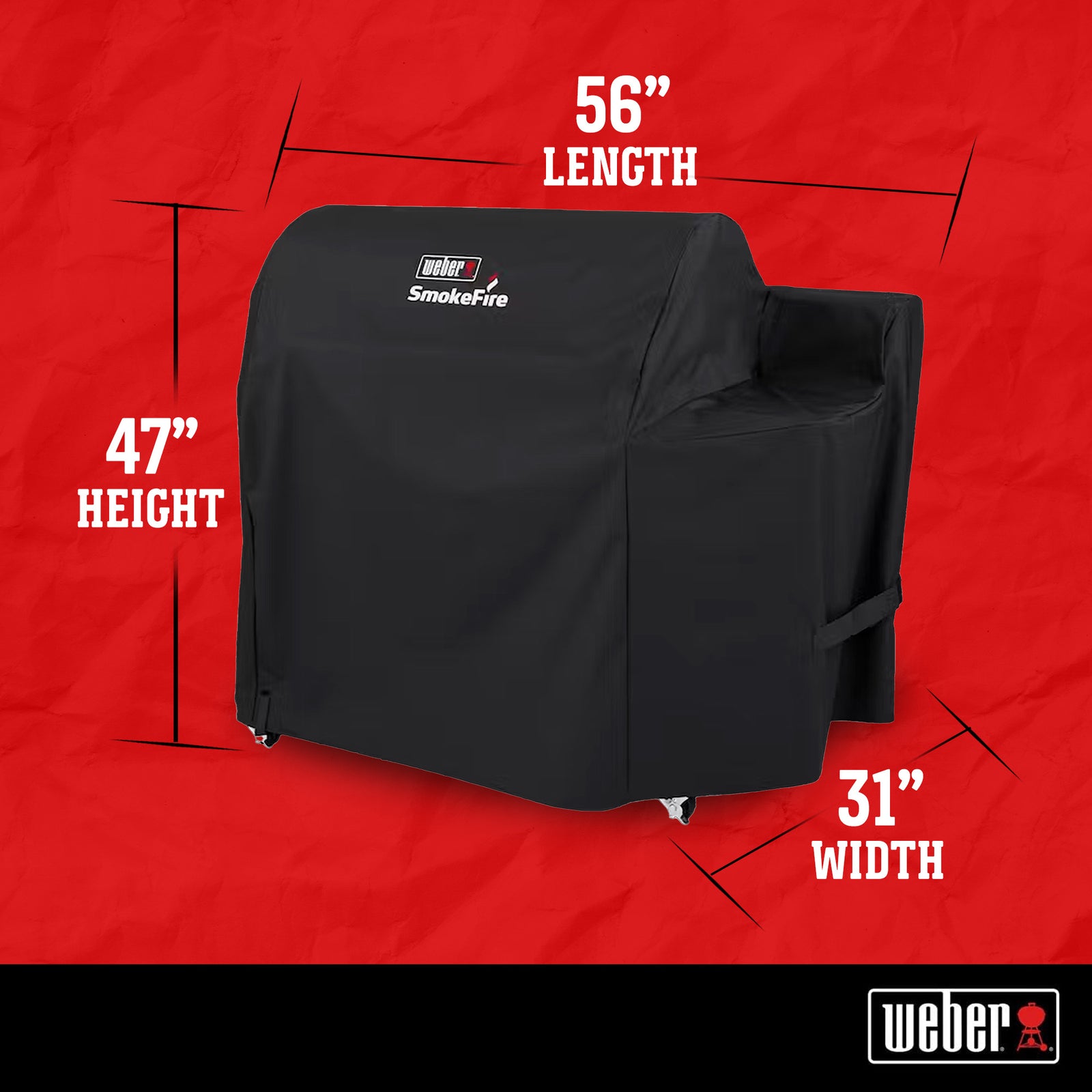 Weber SmokeFire Cover Compatible with SmokeFire EX6/EPX6/ELX6 Wood Pellet Grill - VMInnovations