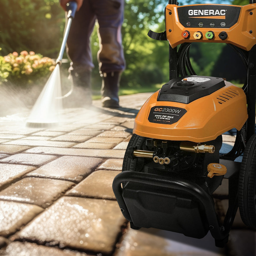 Generac 2300 PSI Electric Pressure Washer w/Auto Stop Switch & Detergent Tank