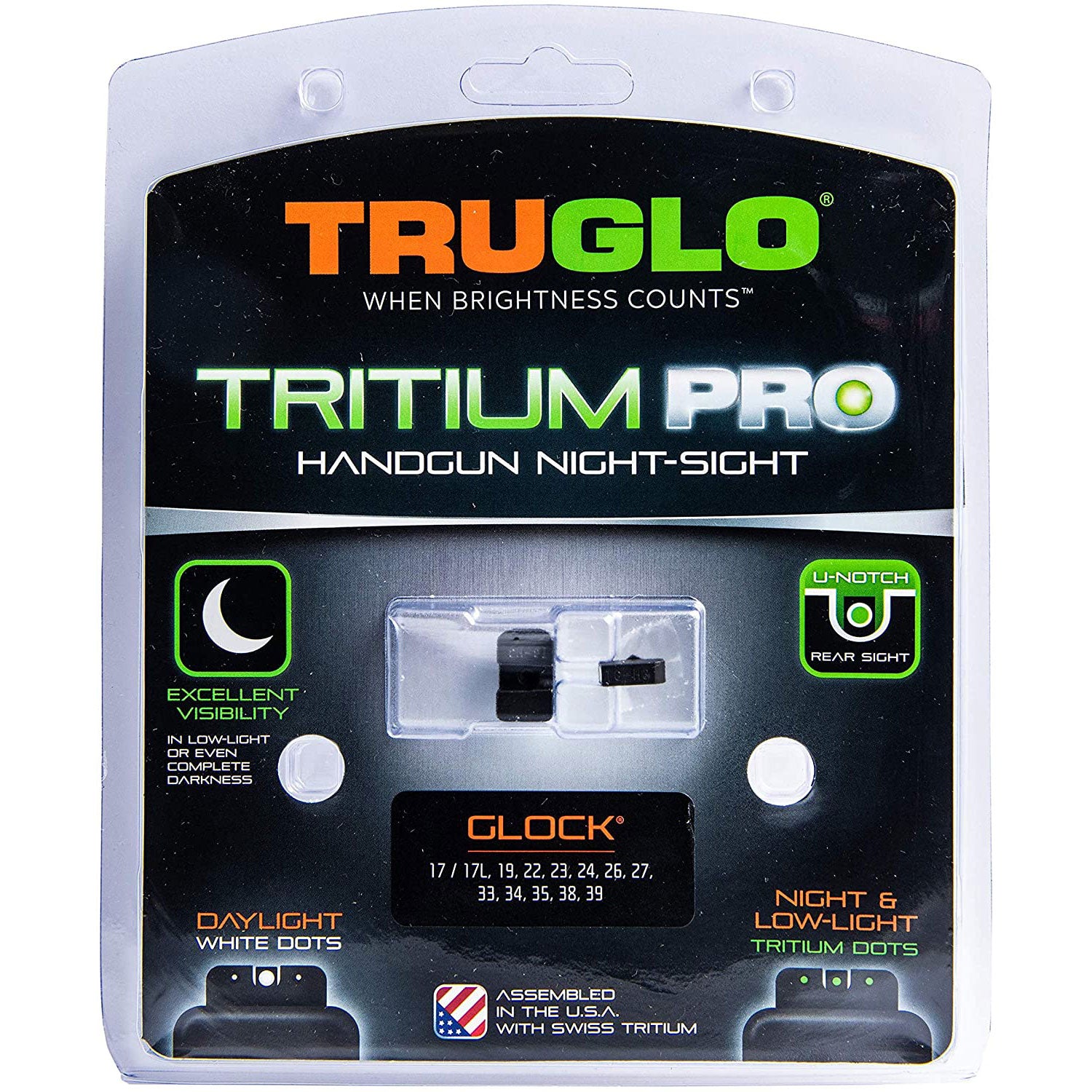 TruGlo Tritium Pro Glow in the Dark Handgun Glock Night Sight (Used)