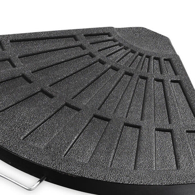 Four Seasons Courtyard Compact Cross Base for Offset Umbrella, 1 Piece, Black - VMInnovations