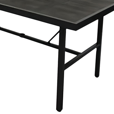 Four Seasons Courtyard Nantucket 40 x 72 Inch All Weather Patio Dining Table - VMInnovations