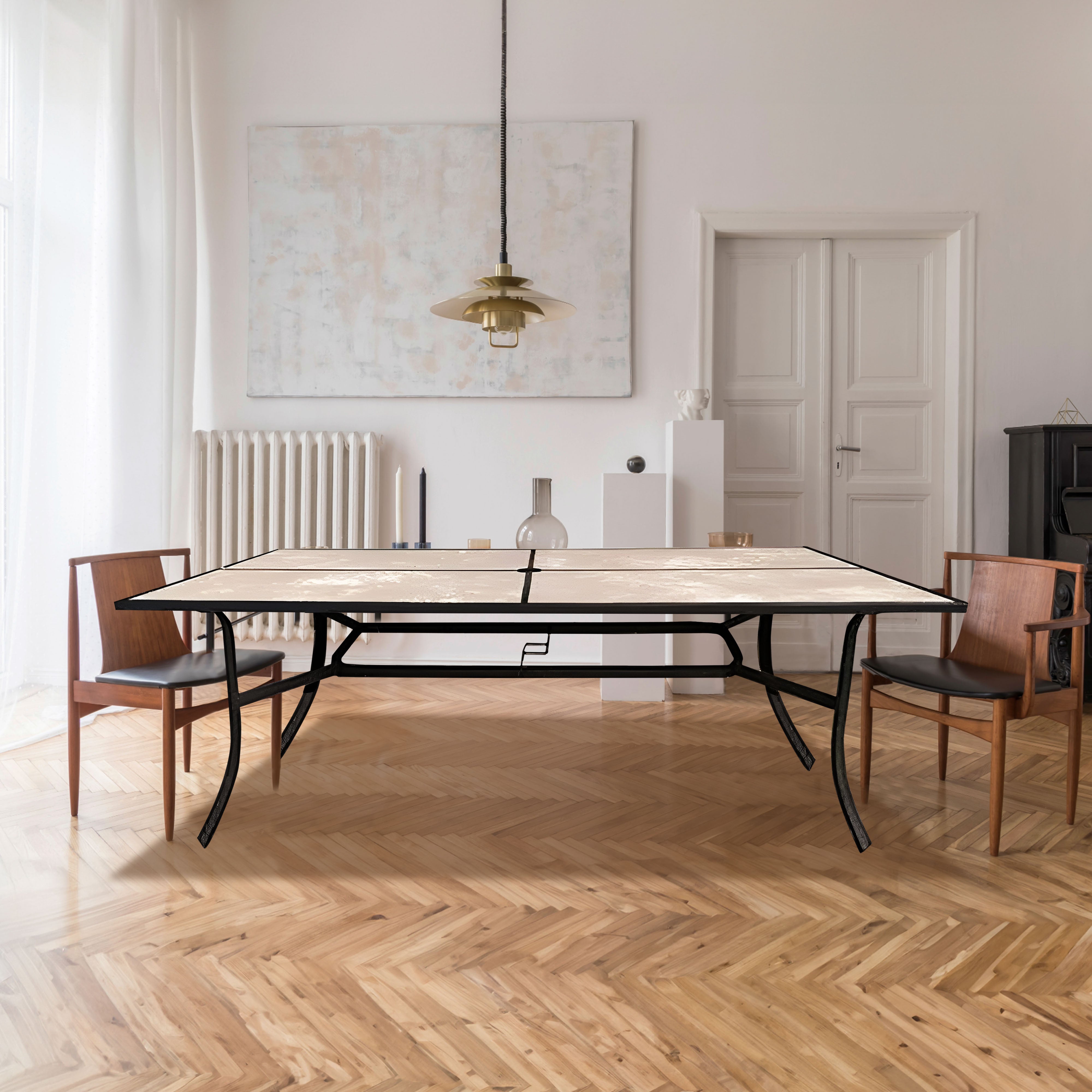 Four Seasons Courtyard Campton 70" Hills Dining Table with Slate Finish (Used) - VMInnovations