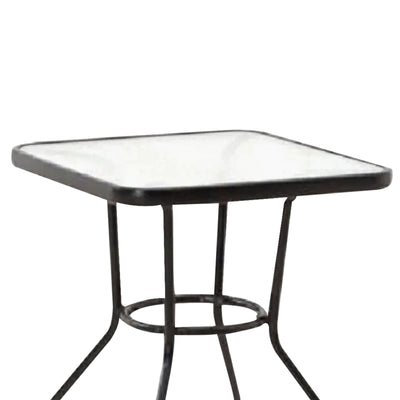 Four Seasons Courtyard Sunny Glass Top Dining Table w/Tempered Glass (Open Box) - VMInnovations