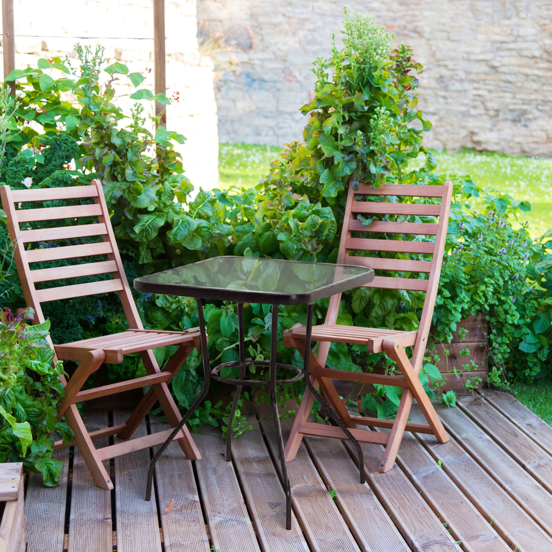 Four Seasons Courtyard Sunny Isle Glass Top Dining Table w/ Tempered Glass(Used) - VMInnovations