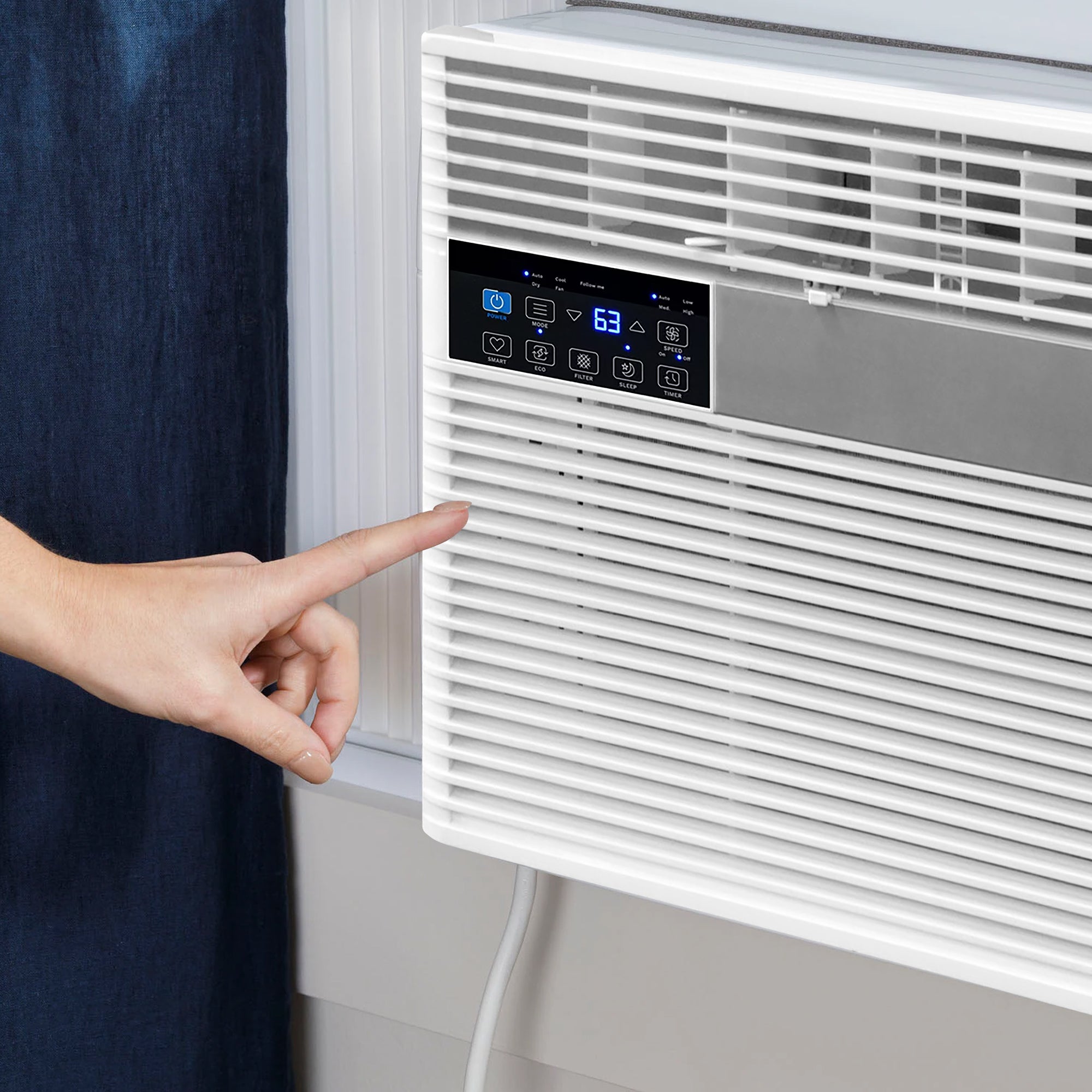 HomePointe 6,000 BTU Window Air Conditioner w/Remote Control & LED Digital Panel - VMInnovations