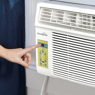 HomePointe 14500 BTU Window Air Conditioner w/Remote Control & LED Digital Panel