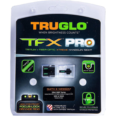 TruGlo Pro Fiber Optic Tritium Handgun Sight for Smith & Wesson M&P's (Open Box)