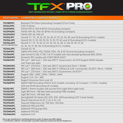 TruGlo Pro Fiber Optic Tritium Handgun Sight for Smith & Wesson M&P's (Open Box)