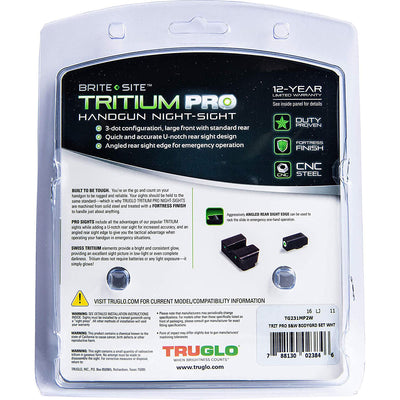 TruGlo Tritium Pro Gun Sight for S&W BODYGUARD .380 Pistols (Open Box)