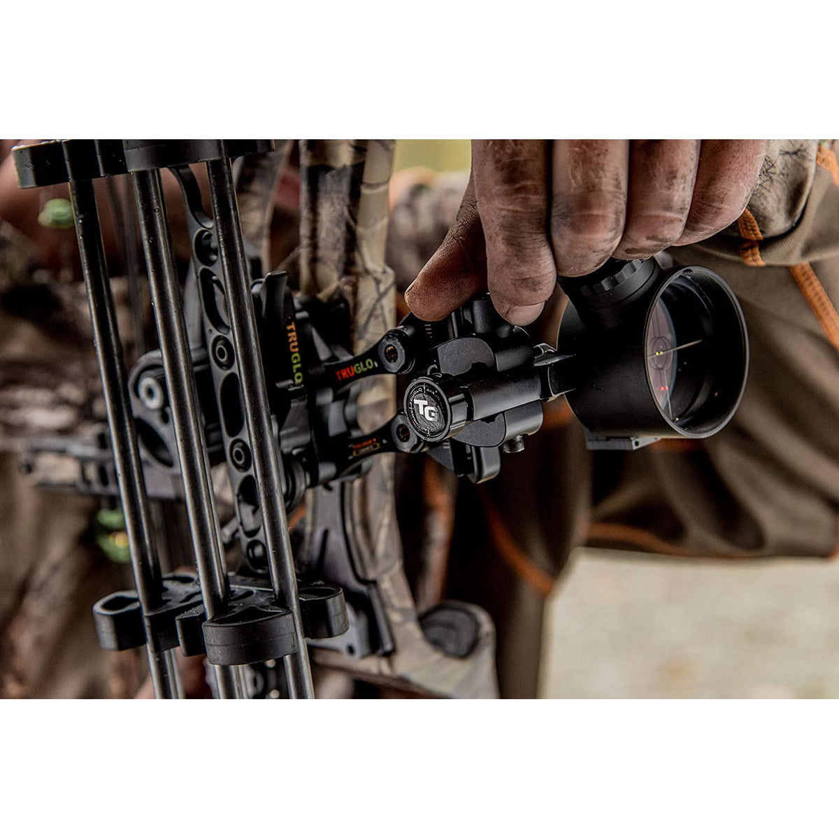 TruGlo Pro Power Dot Illuminated Adjustable Range Rover LED Bow Sight Accessory - VMInnovations