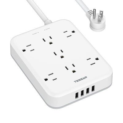 TESSAN Power Strip with Surge Protector, 7 AC Outlets, and 4USB Ports (Open Box)