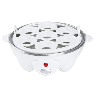 Brentwood Electric Boiled Egg Cooker for 7 Eggs with Omelet Tray, White (Used)