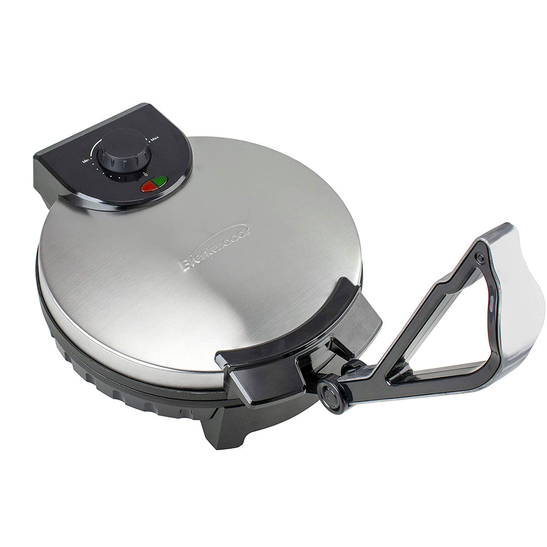 Brentwood 12" Stainless Steel Non-Stick Tortilla Presser Maker (Open Box)