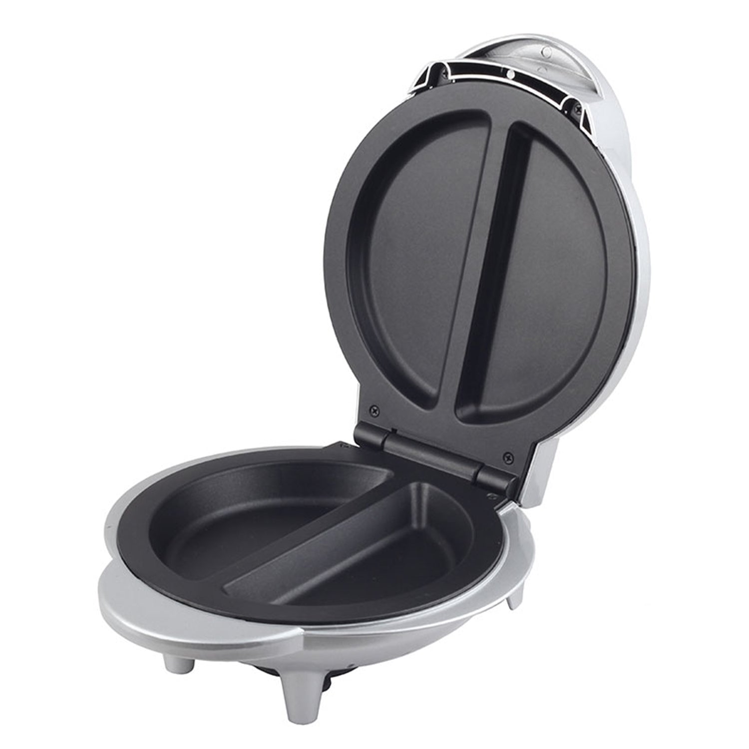 Brentwood Non Stick Electric 2 Omelet Maker w/ Safety Shutoff, Silver (Open Box) - VMInnovations