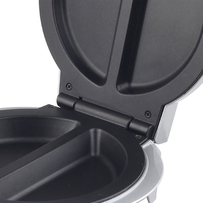 Brentwood TS-255 Non Stick Electric 2 Omelet Maker w/ Safety Shutoff, Silver - VMInnovations