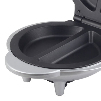 Brentwood TS-255 Non Stick Electric 2 Omelet Maker w/ Safety Shutoff, Silver - VMInnovations