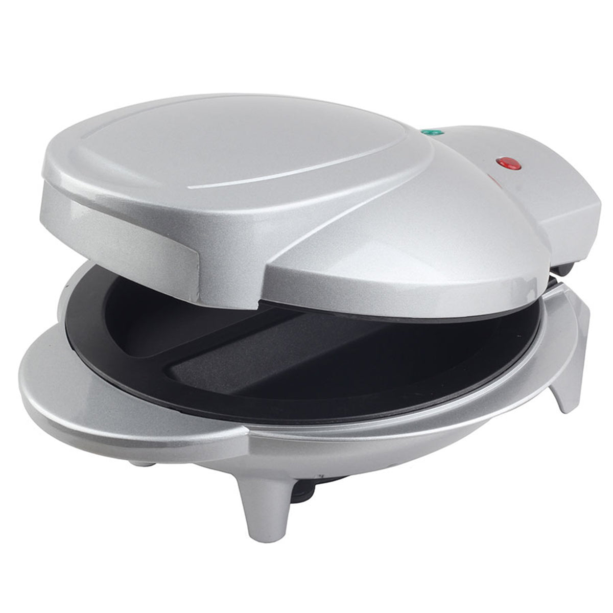 Brentwood TS-255 Non Stick Electric 2 Omelet Maker w/ Safety Shutoff, Silver (Refurbished)