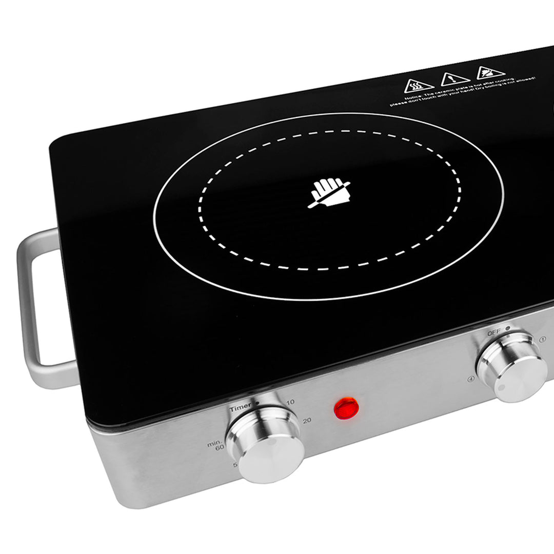 Brentwood Select TS-382 1800W Double Infrared Electric Countertop Burner (Used) - VMInnovations