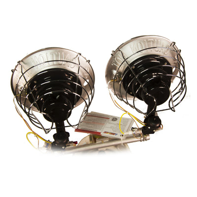 Dura Heat TT-30CSA Double Burner Outdoor Steel Propane Tank Top Radiant Heater