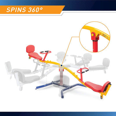 Gym Dandy 360 Degree Spinning Children's Metal Outdoor Teeter Totter | TT360