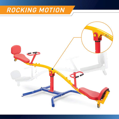 Gym Dandy 360 Degree Spinning Children's Metal Outdoor Teeter Totter | TT360