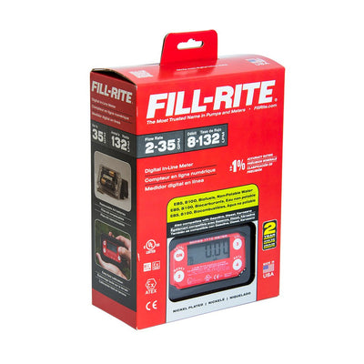 Fill-Rite TT10ANC 1 Inch In-Line Digital Display Turbine Chemical Transfer Meter