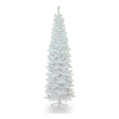 National Tree Company 6 Foot Holiday Tinsel Christmas Tree & Color String Lights