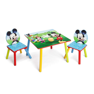 Delta Children Disney Mickey Mouse Wooden 3 Piece Table and Chair Set (Open Box)
