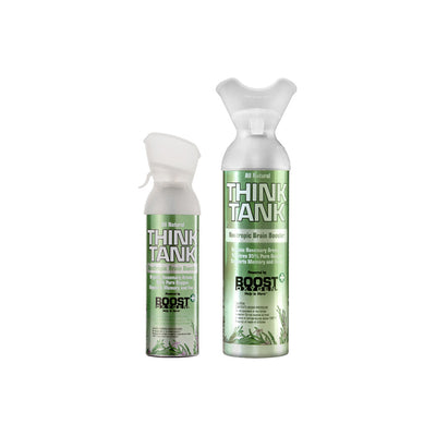 Boost Oxygen Think Tank Natural Portable 5L Pure Canned Oxygen Rosemary (3 Pack)