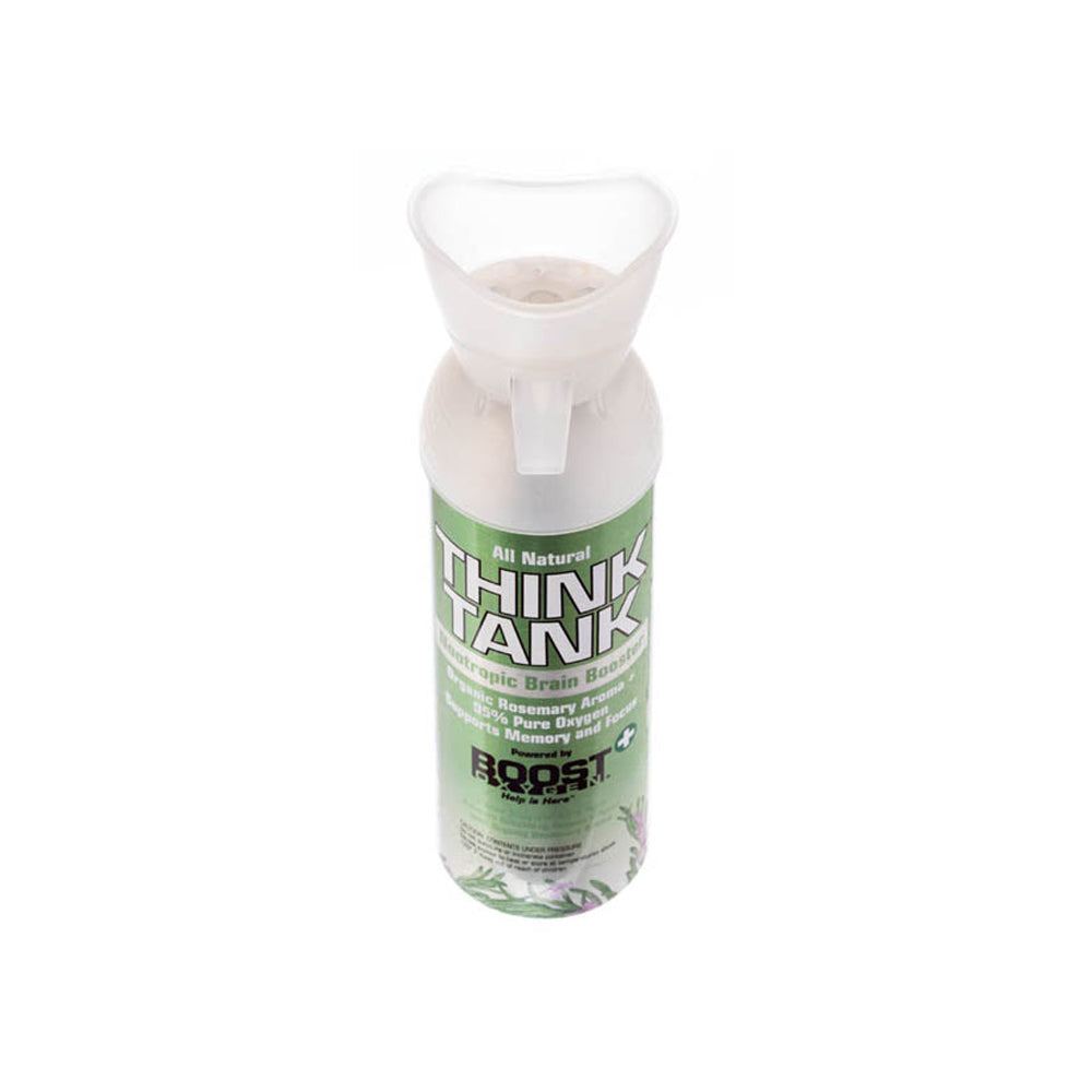 Boost Oxygen Think Tank Natural Portable 5L Pure Canned Oxygen Rosemary (3 Pack)