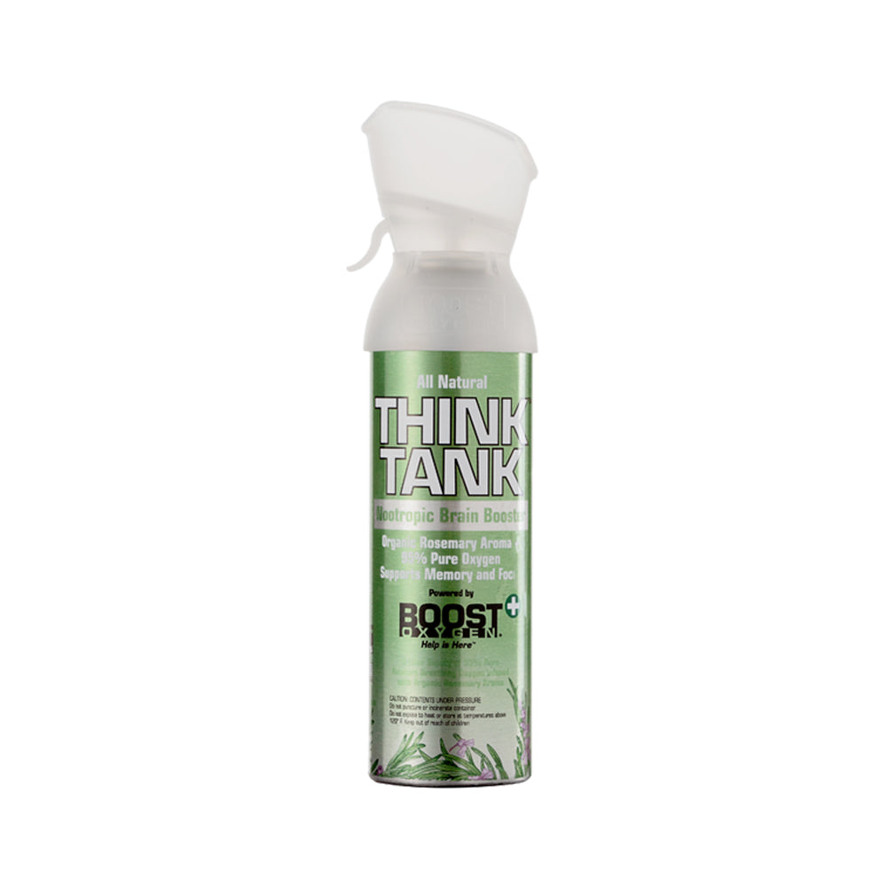 Boost Oxygen Think Tank Natural Portable 5L Pure Canned Oxygen Rosemary (3 Pack)