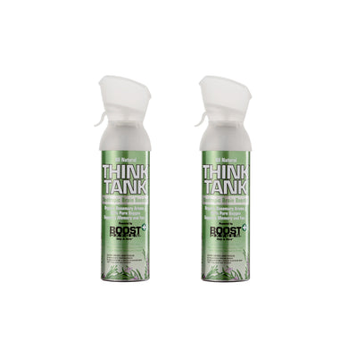 Boost Oxygen Medium THINK TANK Rosemary 5 Liter Canister | All-Natural Respiratory Support for Aerobic Recovery, Altitude, Performance and Health (2 Pack)