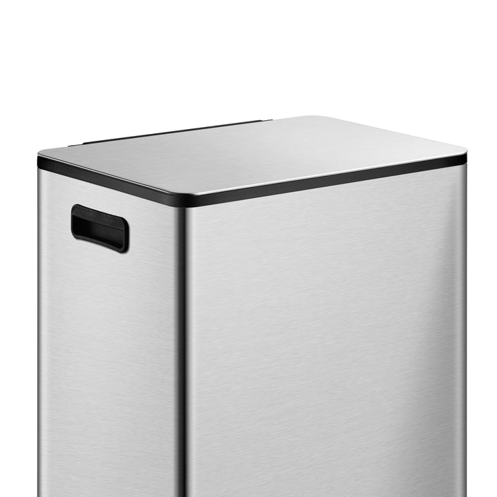 ToiletTree Products Stainless 16 Gal Dual Compartment Trash Can w/ Bags (Used) - VMInnovations