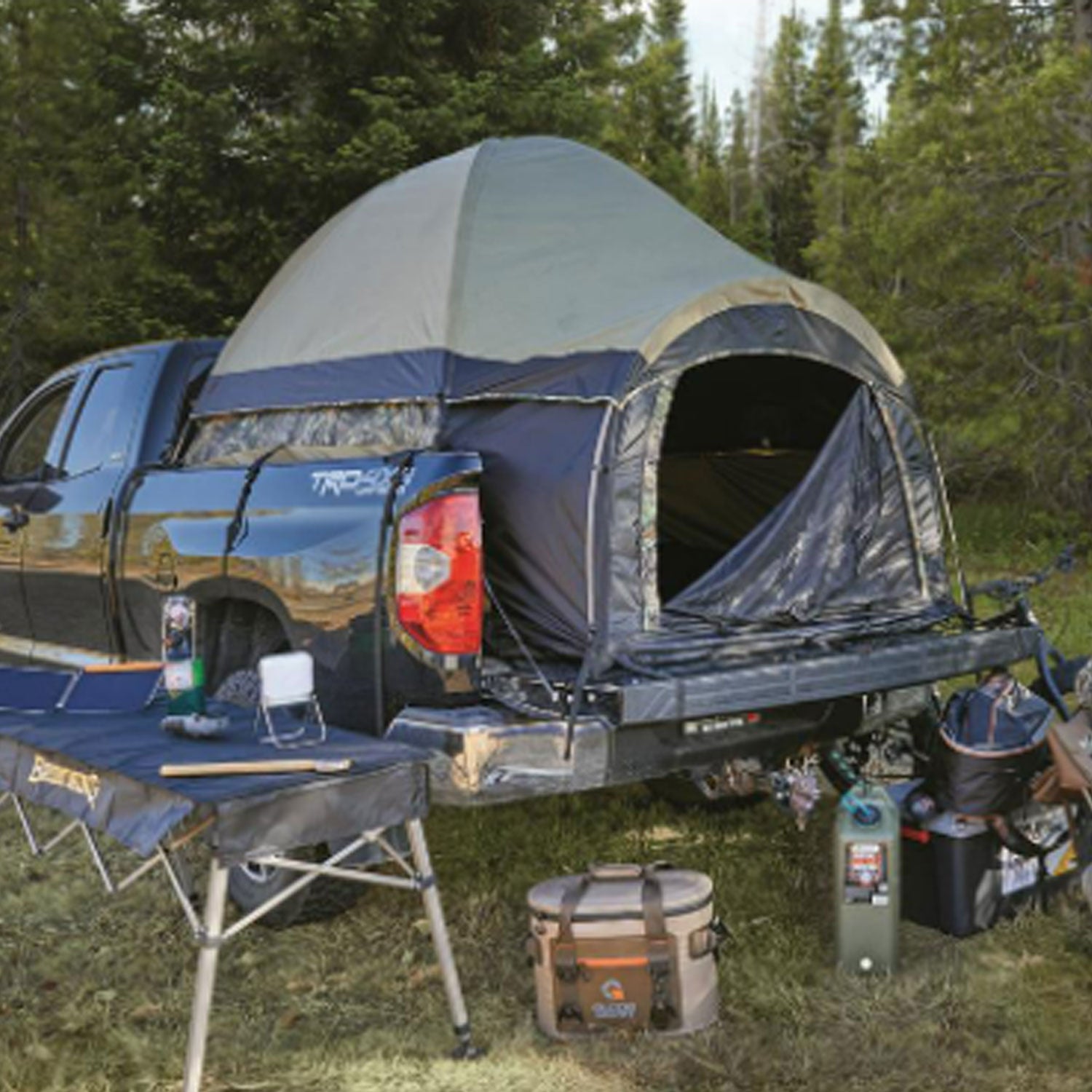 Guide Gear Aluminum Frame Premium Truck Tent for Camping & Hunting, Full Size - VMInnovations
