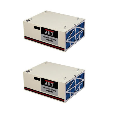 Jet 1000 CFM 3-Speed Air Filtration System with Remote Control (2 Pack)