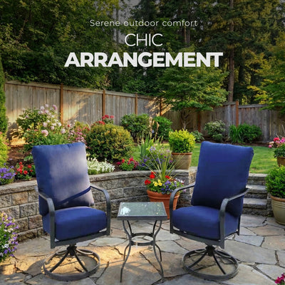 Four Seasons Courtyard Brookfield 3 Piece Deep Seating Patio Chat Set (Used)