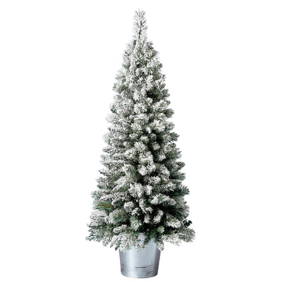 Home Heritage 4.5 Feet Entry Way PVC Pre Lit Christmas Tree w/ Stand (Used) - VMInnovations