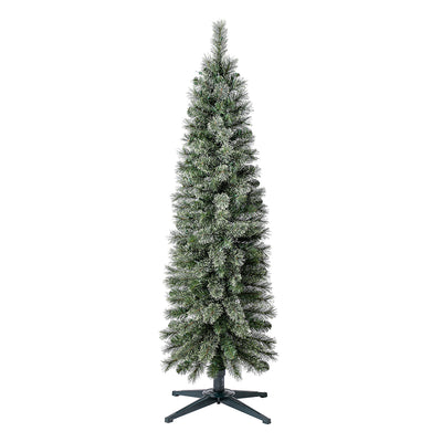 Home Heritage Stanley 5' Pine Artificial Christmas Tree, PreLit 150 White Lights - VMInnovations