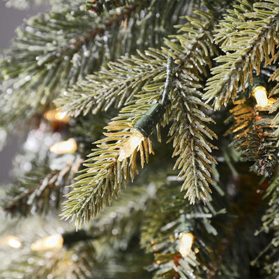 Home Heritage Entryway Pot Pine 5' Artificial Prelit Christmas Tree w/ Pinecones