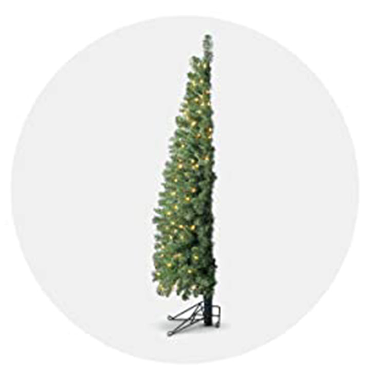 Home Heritage Cashmere 7 Ft Artificial Christmas Tree with LED Lights (Open Box)