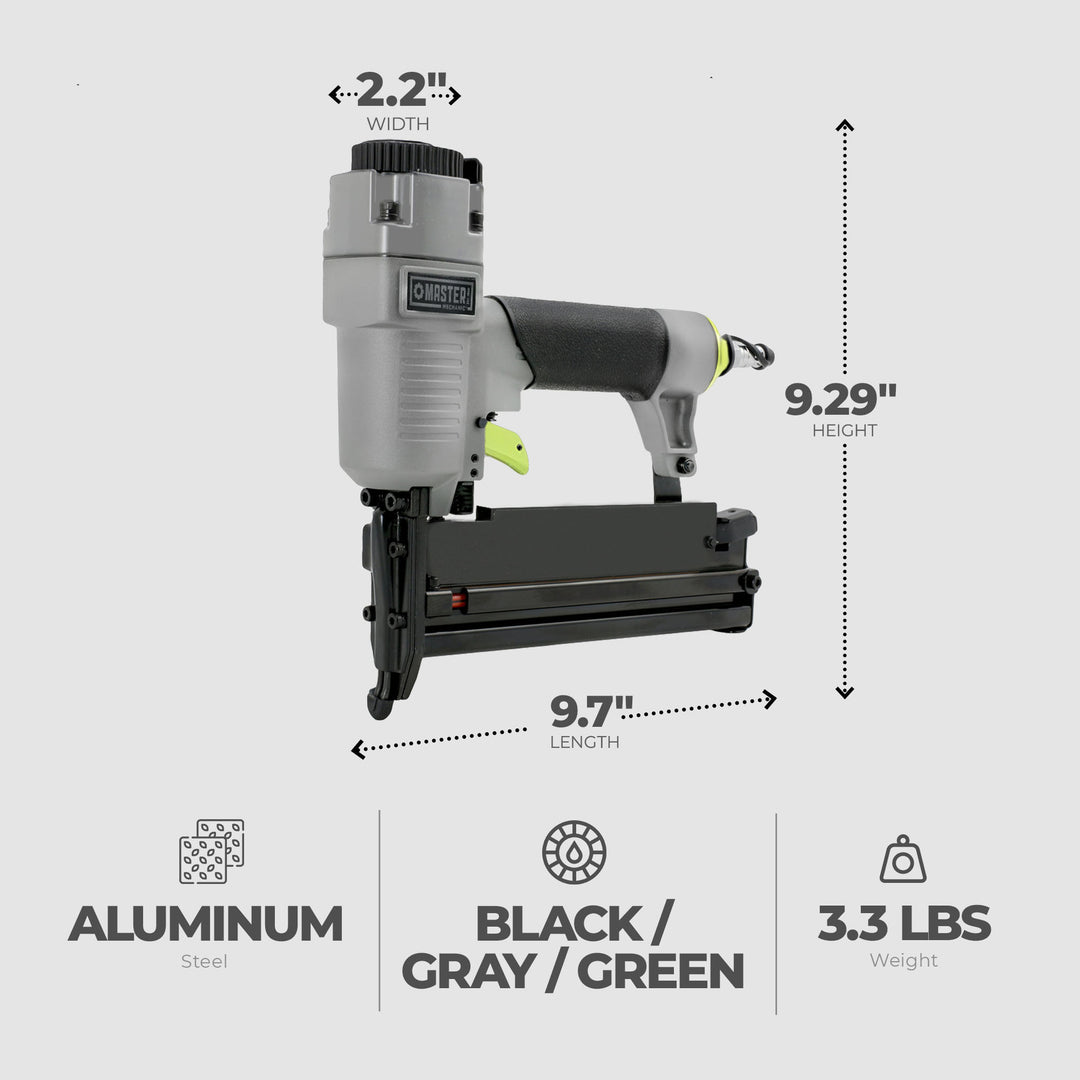 Master 3 In 1 Nailer/Stapler w/18-GA Nails, 16-GA Brads & Staples (Used) - VMInnovations