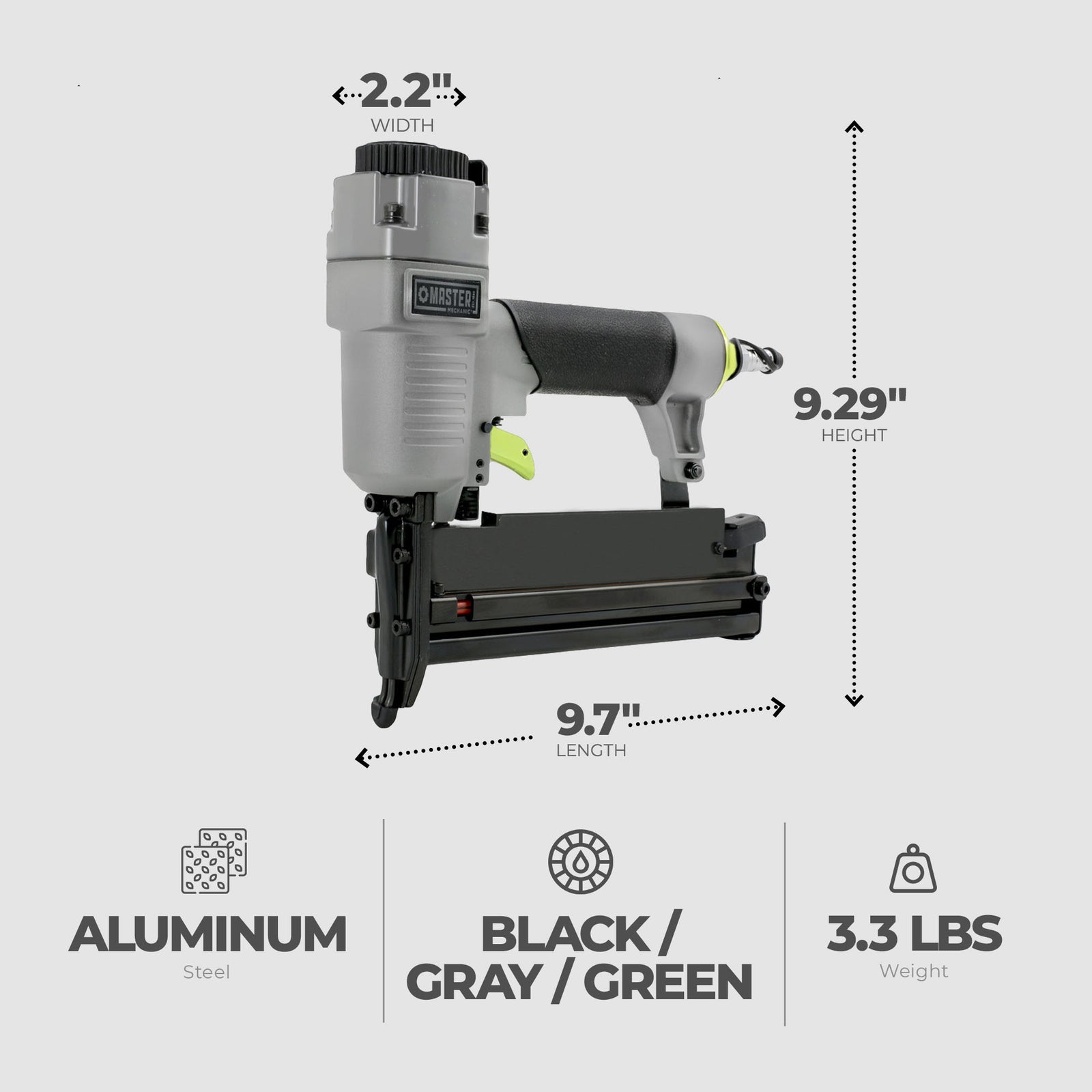Master 3 In 1 Nailer/Stapler w/18-GA Nails, 16-GA Brads & Staples (Used) - VMInnovations