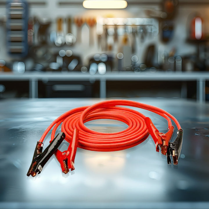Master Mechanic 2 Pack 20' 4 Gauge Jumper Cable for Roadside Emergency Needs
