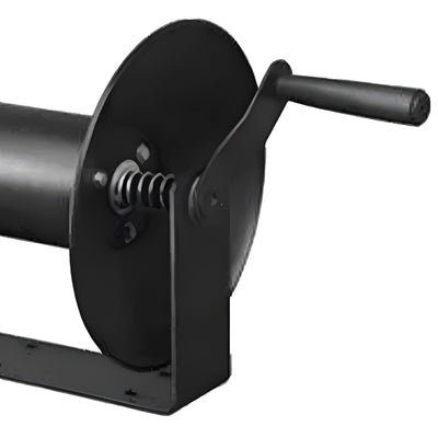 Master 3/8" x 100' Steel Open Air Compressor Hose Storage Reel, Black (Open Box) - VMInnovations